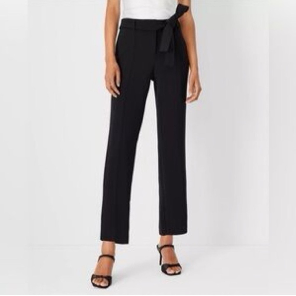 Ann Taylor Tie Waist Ankle Pant Size 4 (like new)